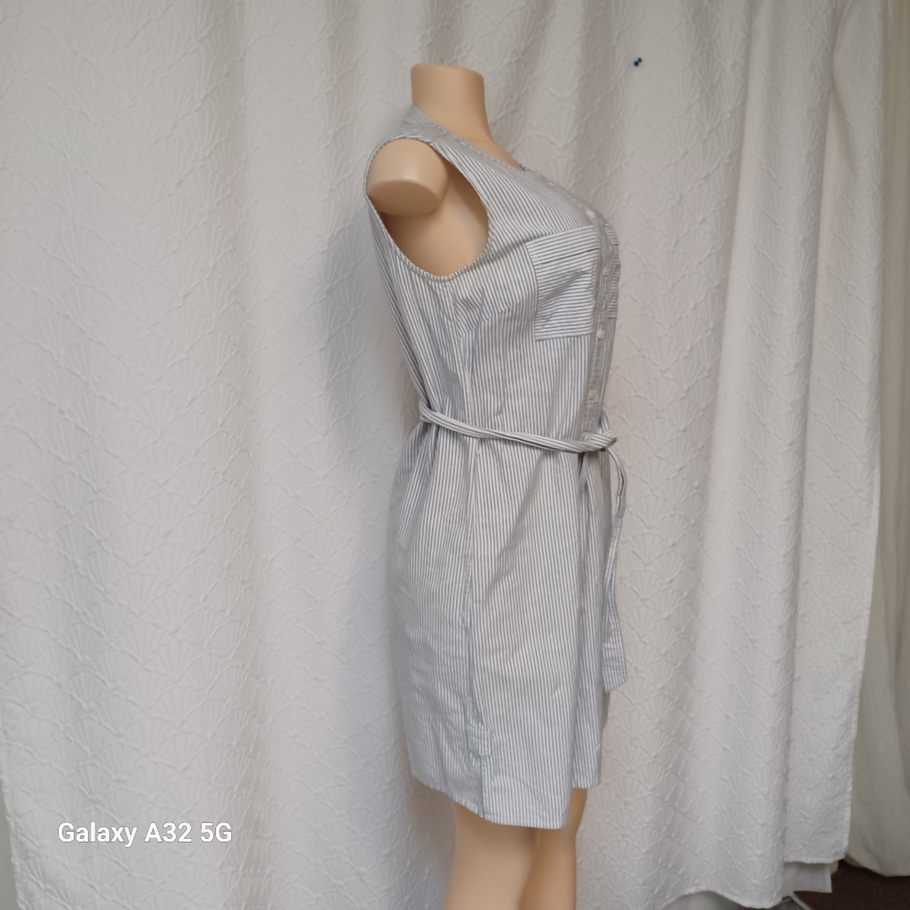 Vineyard Vines  Women Size 8 Blue Striped Mini Dress - Picture 8 of 16